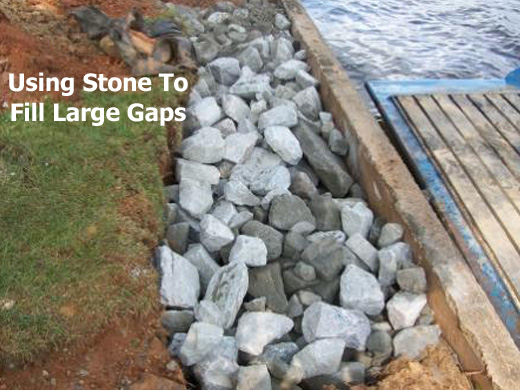 Using Stone to fill Large Gaps