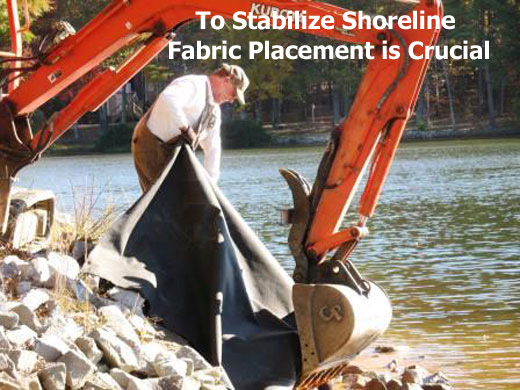 Fabric Placement Crucial When Securing Shorelines